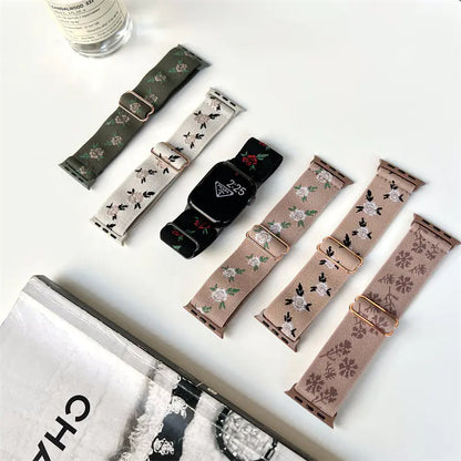 Floral Woven Band for Apple Watch Series 8