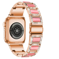 Rose gold with pink opal