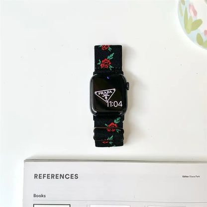 Floral Woven Band for Apple Watch Series 8