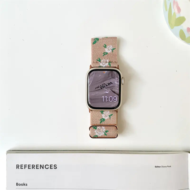 Floral Woven Band for Apple Watch Series 8