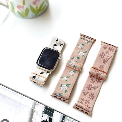 Floral Woven Band for Apple Watch Series 8