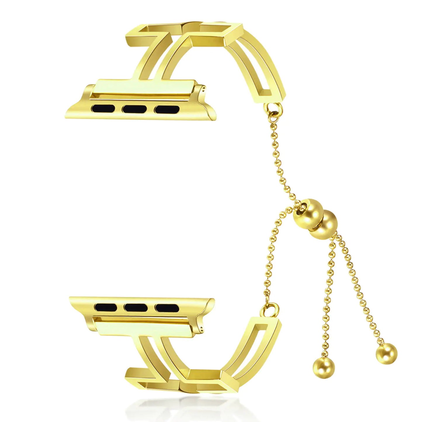 Fashionable Metal Hollow Bracelet Watch Strap with Tassels
