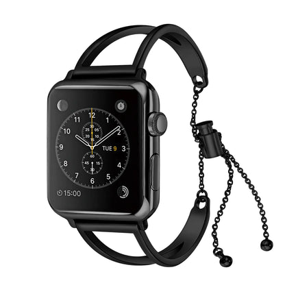 Fashionable Metal Hollow Bracelet Watch Strap with Tassels