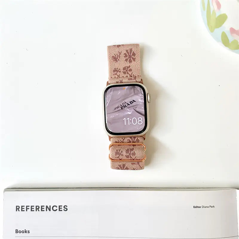 Floral Woven Band for Apple Watch Series 8